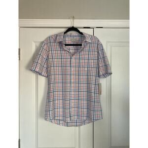 Southern Proper Multi Gingham Printed Button Down Shirt Size Medium NWT Preppy